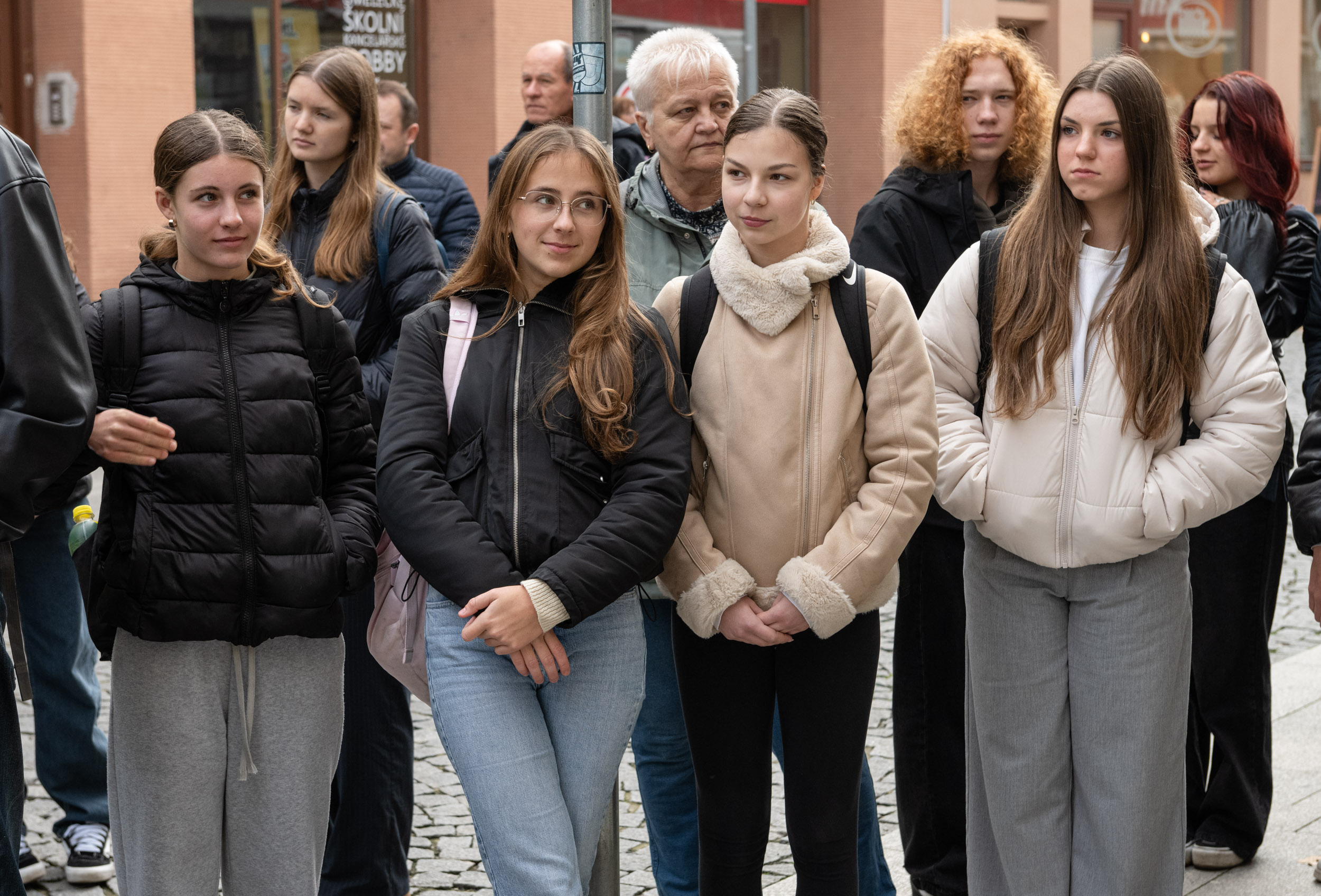 Slavnostního aktu se zúčastnili i studenti.