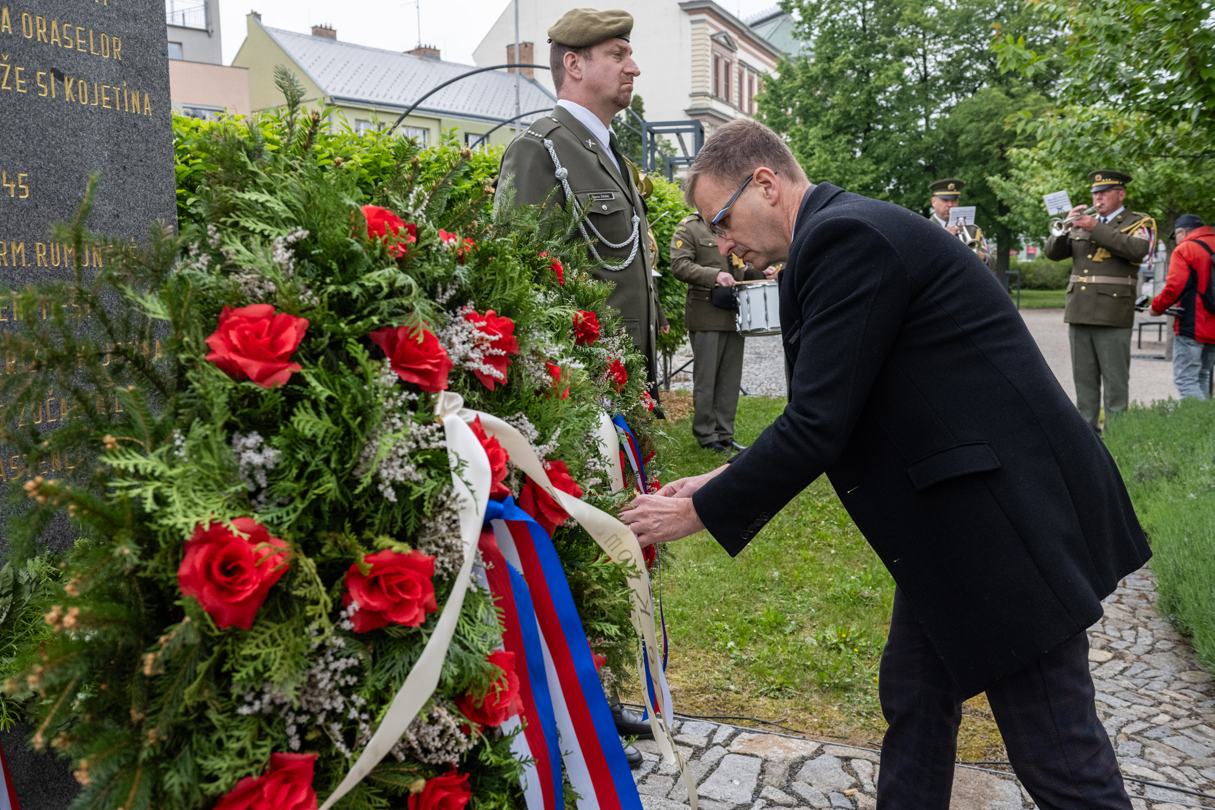 Do Kroměříže dnes dorazil i hejtman Zlínského kraje Radim Holiš.