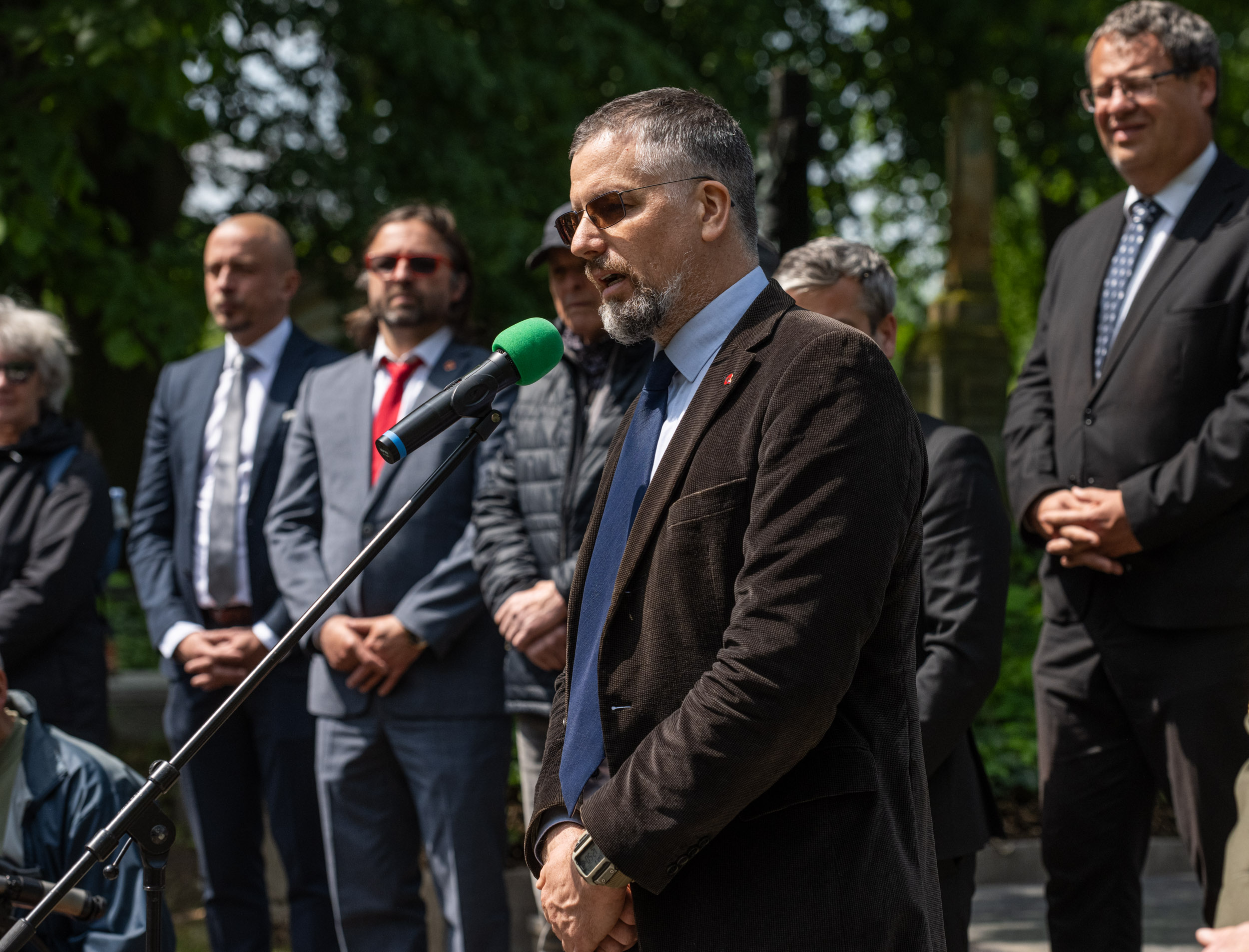 Pravnuk generála Svobody Miroslav Klusák.