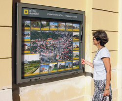 Backlit showcases